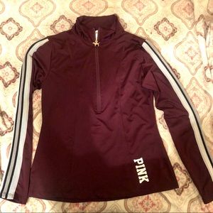 Victoria Secret Pink half zip active Sz Large